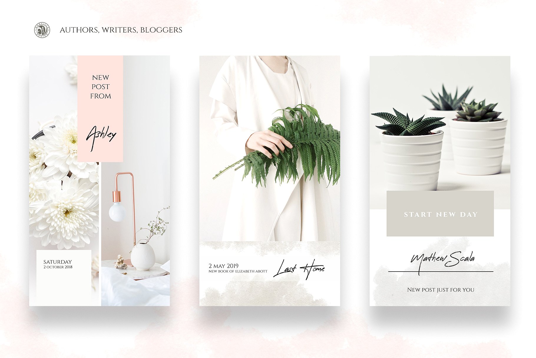 小资女王范Ins社交故事贴图模板素材库精选 Instagram Stories for Writers插图(3)