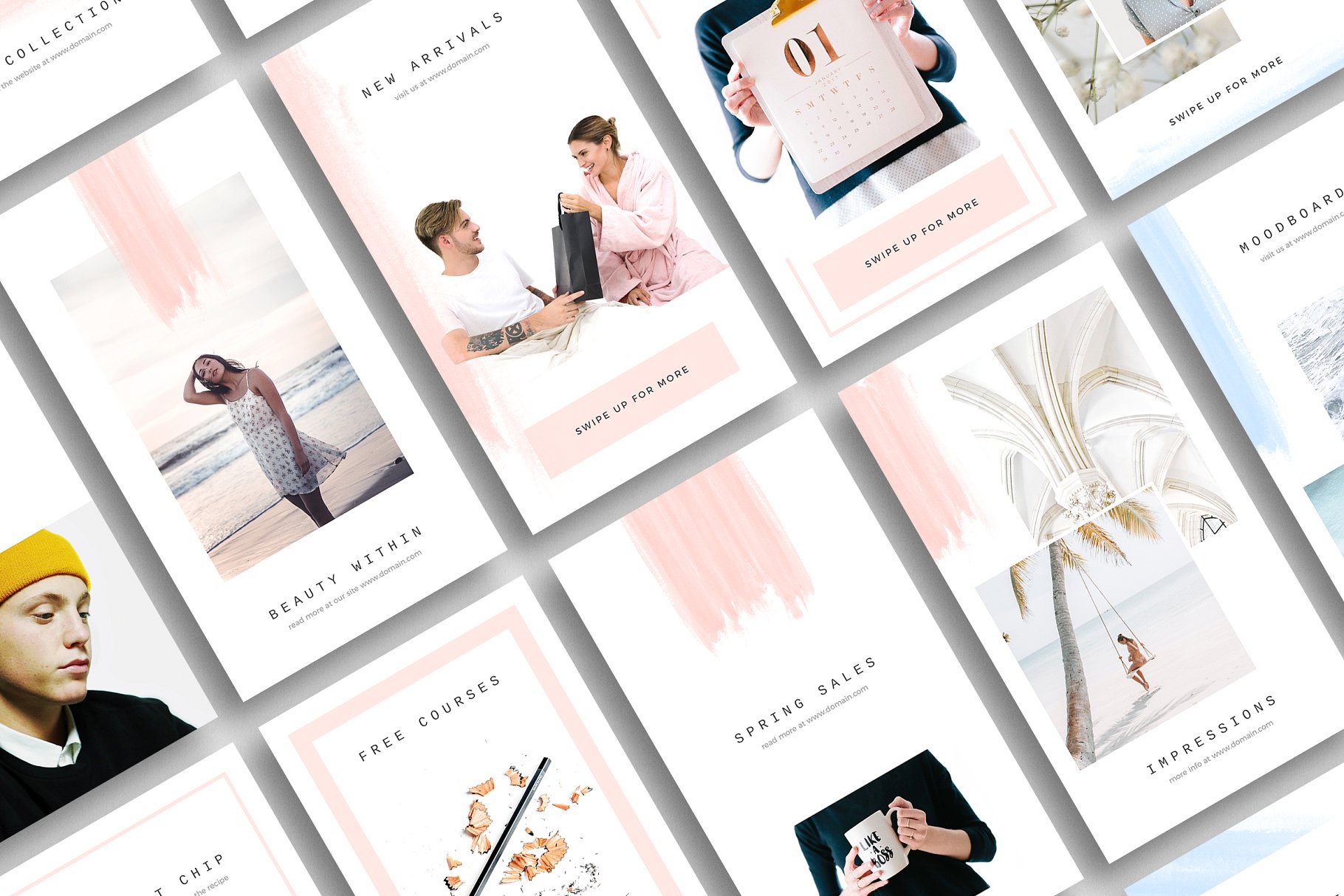 简约可编辑Instagram故事模板素材库精选 Lisbon Instagram Stories插图(3)