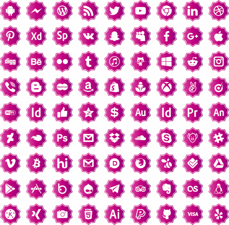 social media pro font插图