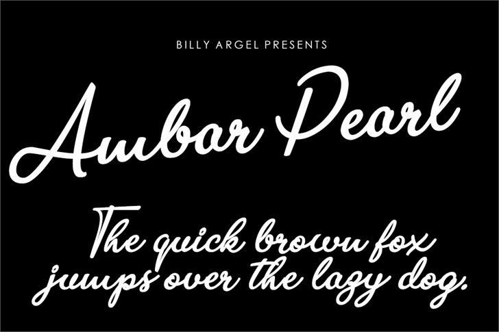 Ambar Pearl Personal Use font插图