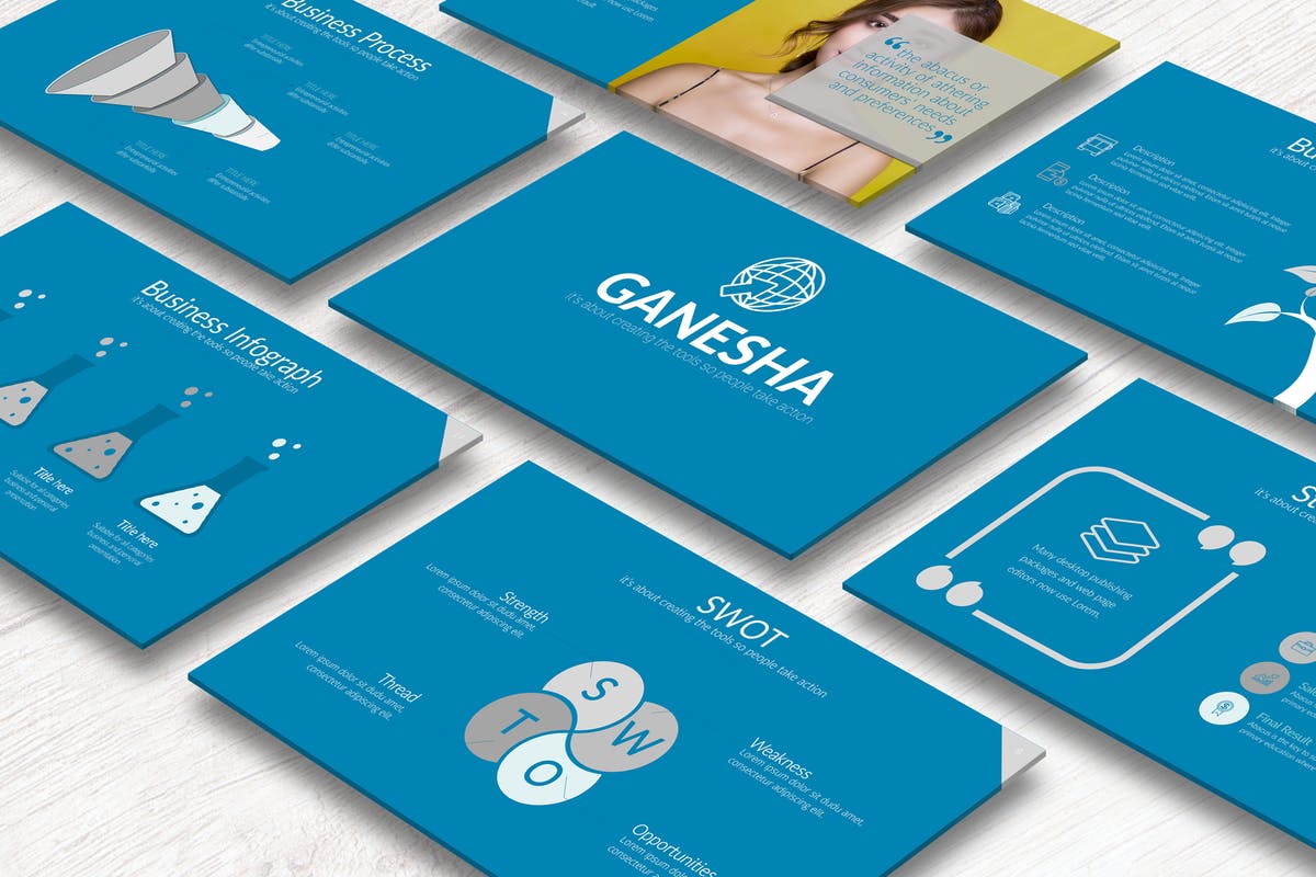 商业计划书PPT演讲稿模板 Ganesha Modern Powerpoint插图