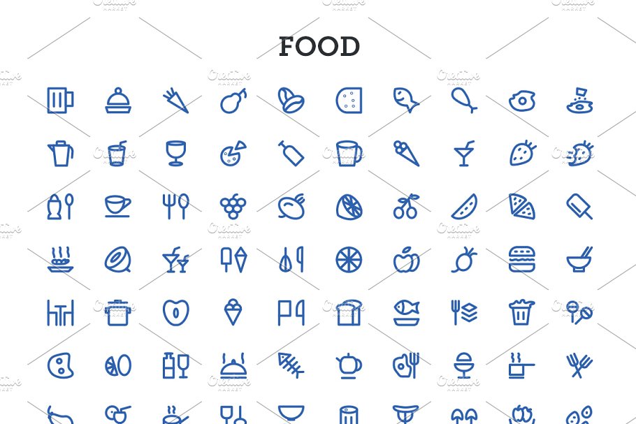 5000+粗线条图标合集 5000+ Bold Outline Icons Bundle插图(1)