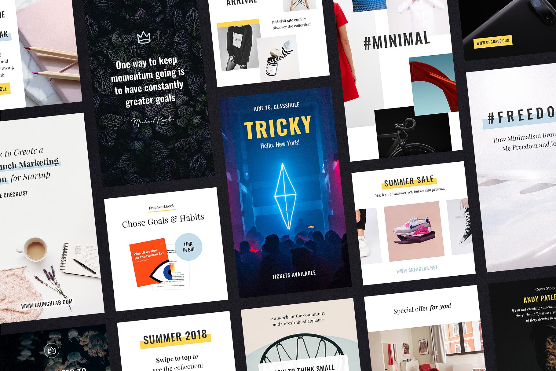 Instagram社交故事电商促销广告模板素材库精选 Everyday Instagram Templates插图(5)