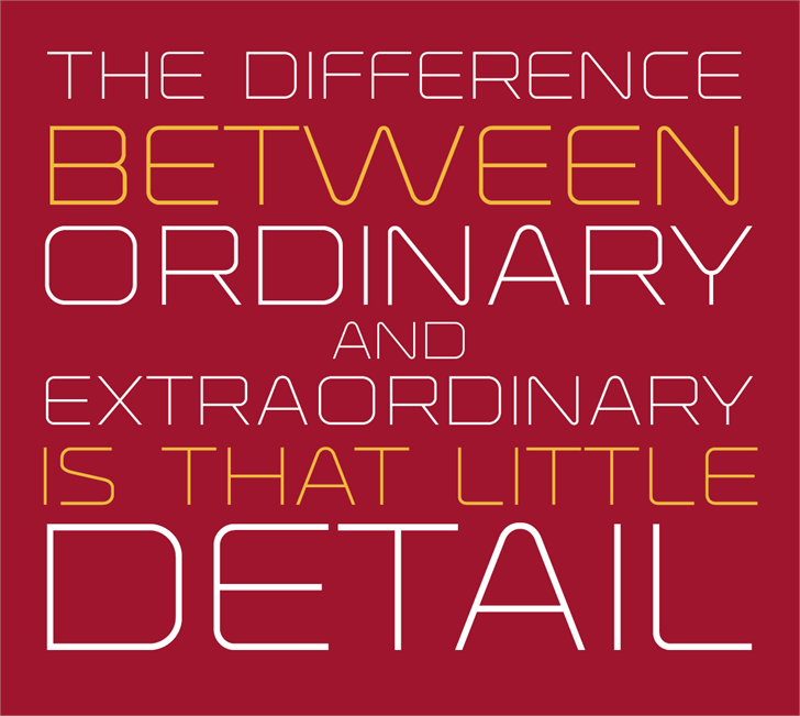 Ronduit Capitals Light font插图