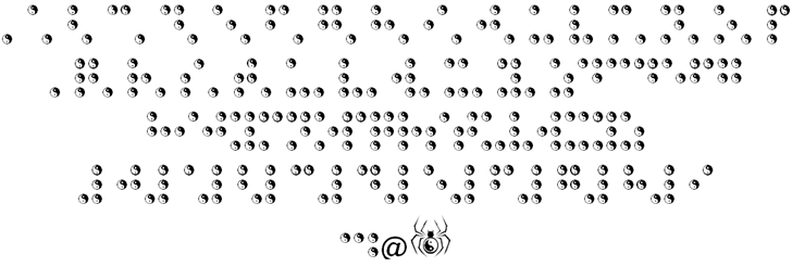 BRAILLE TAIJITU font插图1