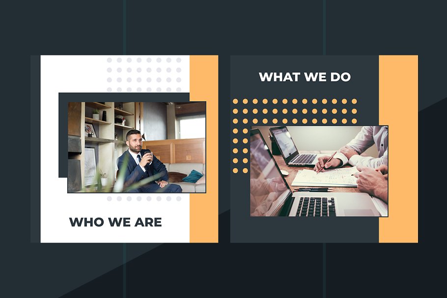 时尚Instagram社交故事简介拼图模板素材库精选插图(4)