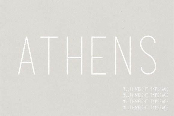 Athens | A Multi-Weight Font插图