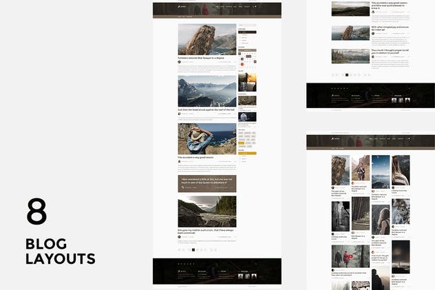 多用途创意产品展示/博客/在线商店网站模板素材库精选 Astero — Multipurpose Portfolio | Blog | Store PSD插图(9)