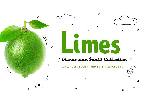 Limes—handmade fontfamily插图