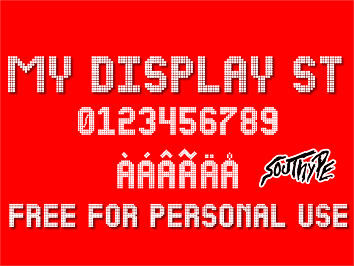 NEW LED DISPLAY ST font插图 NEW LED DISPLAY ST font插图