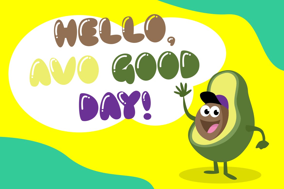 儿童主题设计绝配-可爱风格英文胖体无衬线字体素材库精选 BABELGAMEE – Cute Chubby Children Font插图(2)