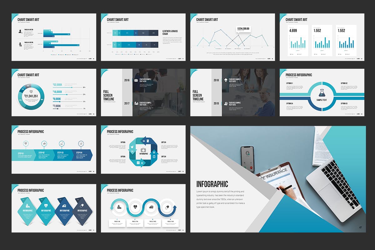 医学医疗健康主题PPT幻灯片模板素材 Medical PowerPoint Presentation插图(4)