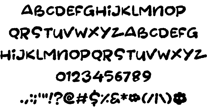 Cloudheads font插图1 Cloudheads font插图1