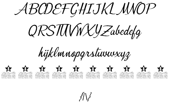 Bunch of Flowers Personal Use font插图2