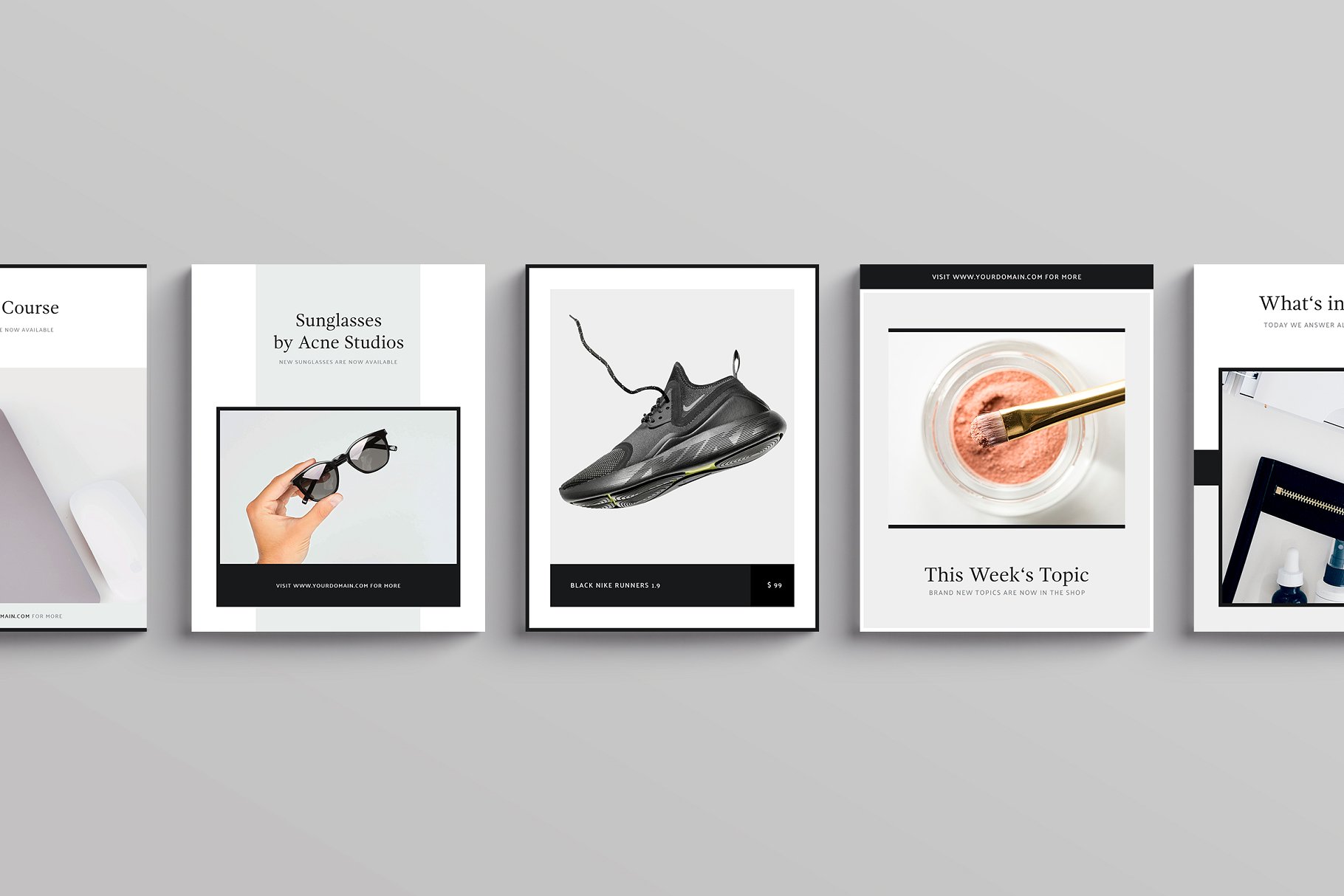 时尚电商社交媒体贴图模板素材库精选 Denmark Social Media Templates插图(2)