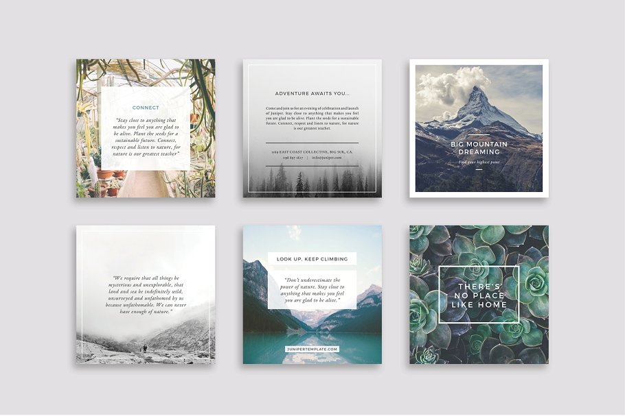 社交媒体平台Pinterest多用途贴图模板素材库精选 J U N I P E R  Pinterest Pack插图(5)