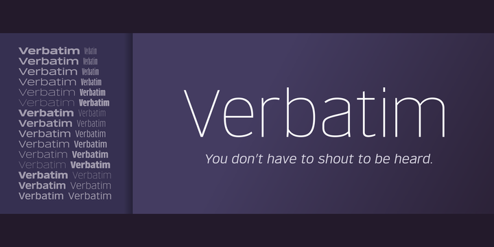 Verbatim Font Family插图2