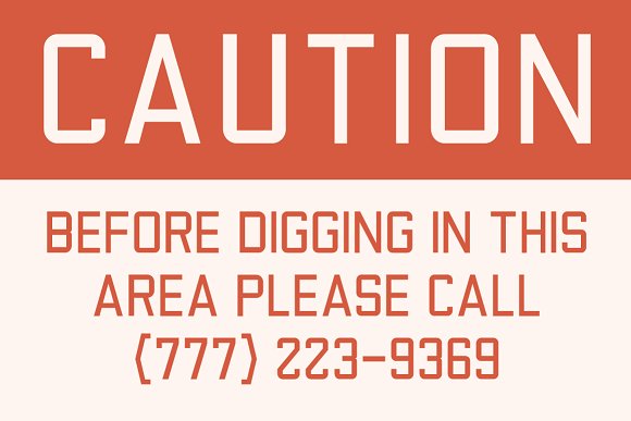 Factory Floor Font – Two Styles插图5