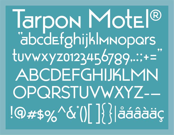 TarponMotel font插图 TarponMotel font插图