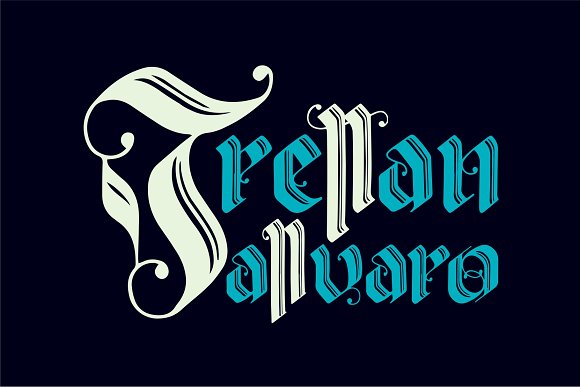 Valldemar Blackletter Font插图2