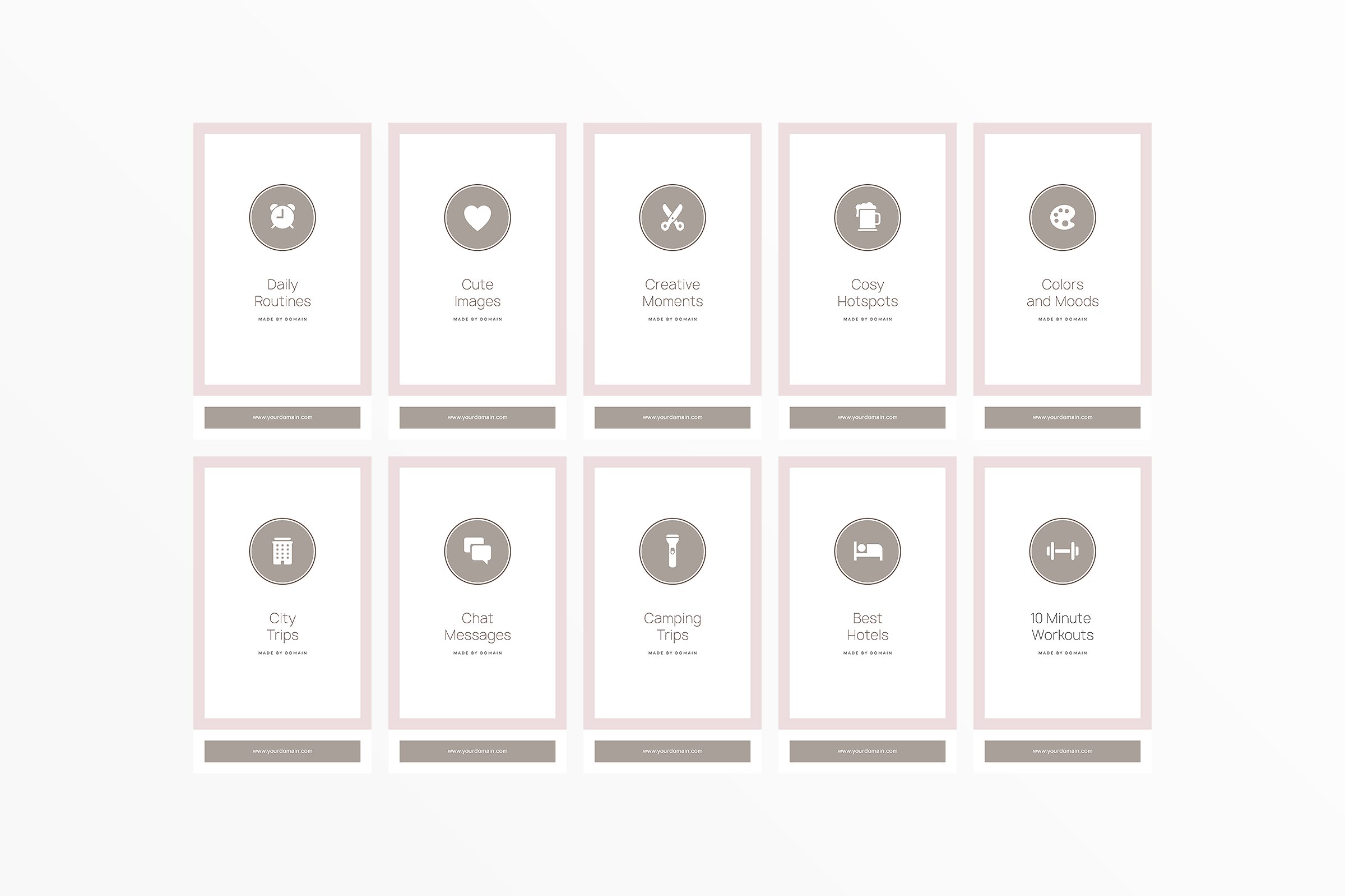 新媒体文章贴图设计模板素材库精选 Austria Instagram Highlights插图(22)