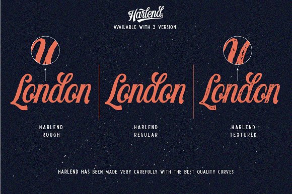 Harlend (6 font with bonus) intro插图2