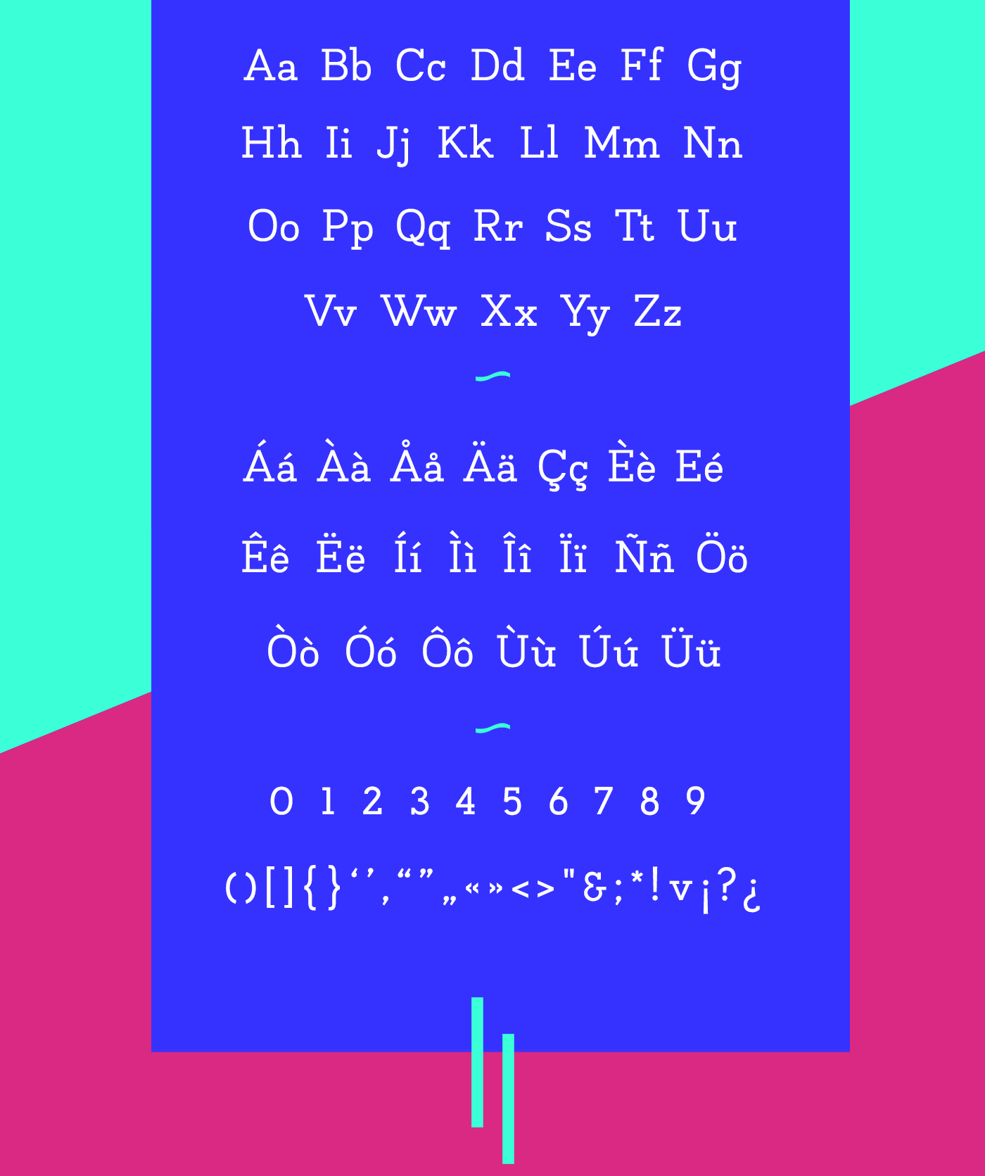 免费粗衬线英文字体 Napo Font Family插图(4)