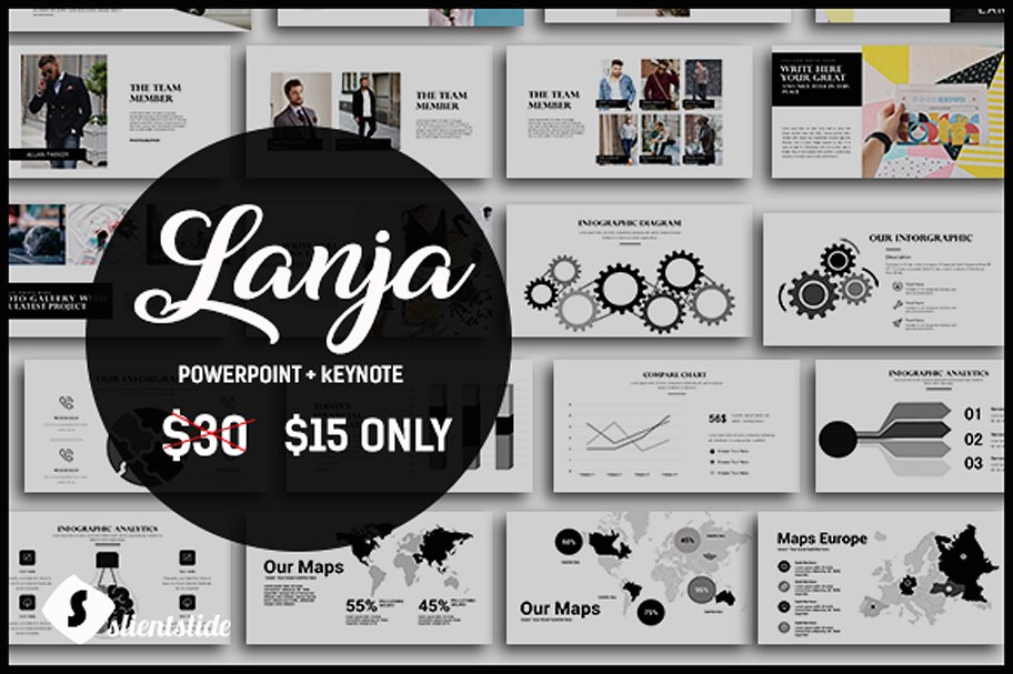 极简主义业务展示类幻灯片模板下载Lanja Multipurpose Presentation[key,pptx]插图