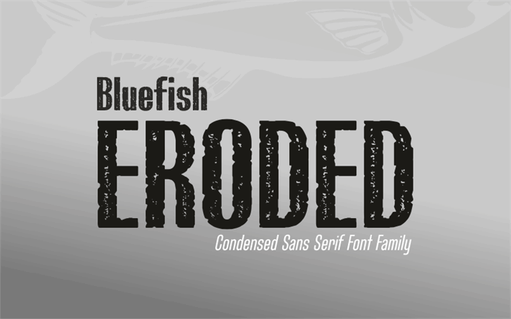 Bluefish_ERODED DEMO font插图