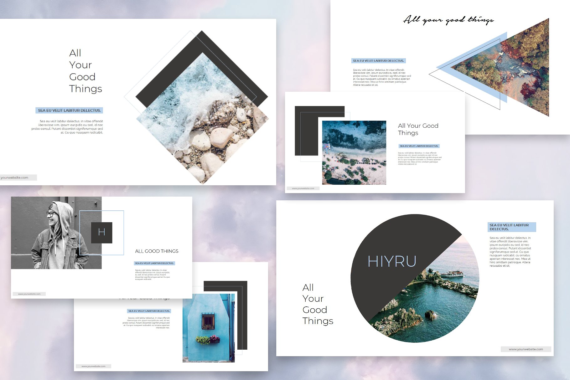 时尚多用途的PPT模板下载 HIYRU Powerpoint Template [pptx]插图(2)