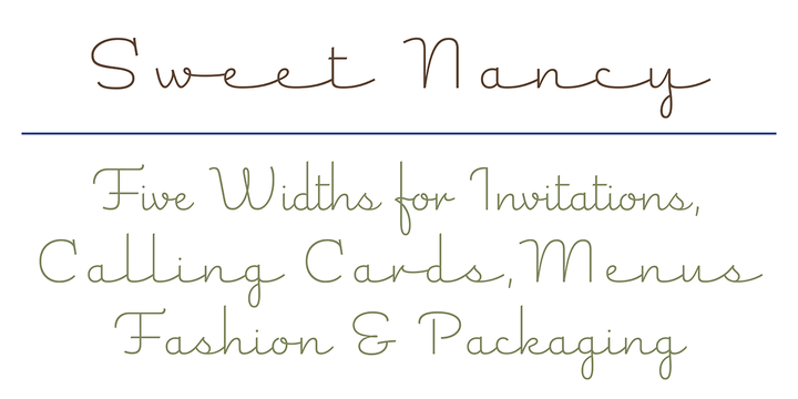 Sweet Nancy Font Family插图1