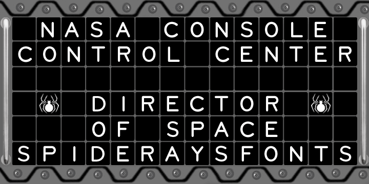 NASA CONSOLE font插图2 NASA CONSOLE font插图2
