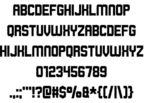 Rowdy Space Pirates font插图1