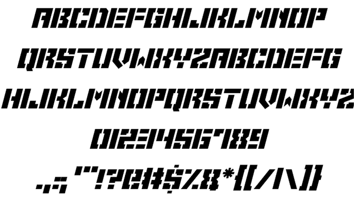 Space Cadets font插图2 Space Cadets font插图2