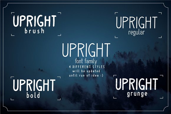 Upright font family插图1
