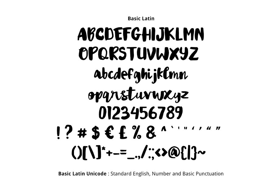 Inky Bag Brush Font插图1