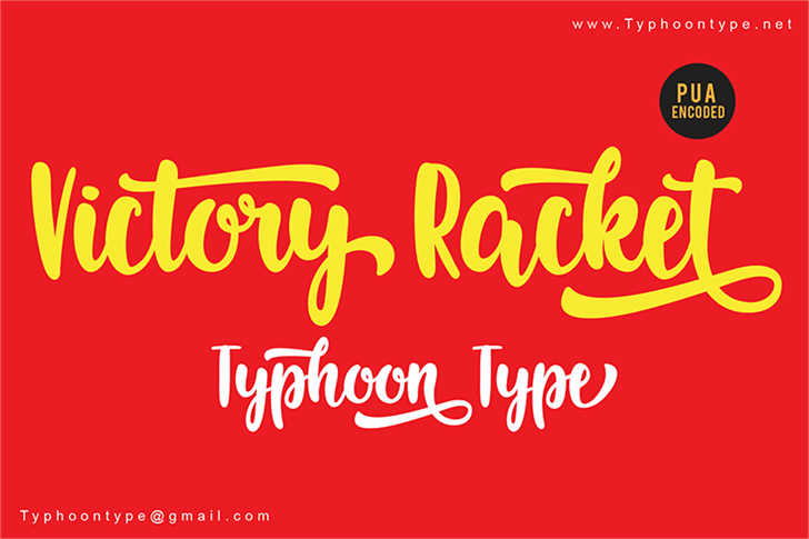 Victory Racket – Personal Use font插图 Victory Racket – Personal Use font插图