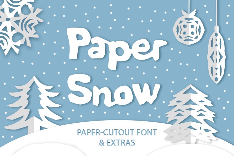 Paper snow Font插图
