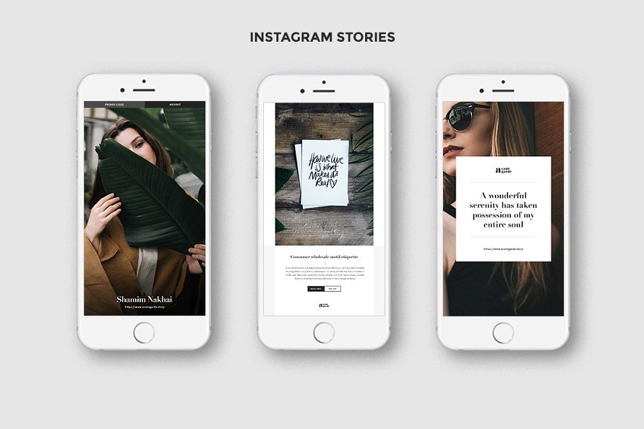 时尚风格社交媒体贴图PSD模板素材库精选 Stylish Social Media Pack插图(1)