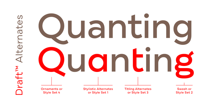 Draft Font Family插图