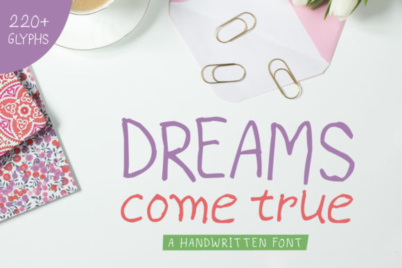 Dreams Come True Font插图