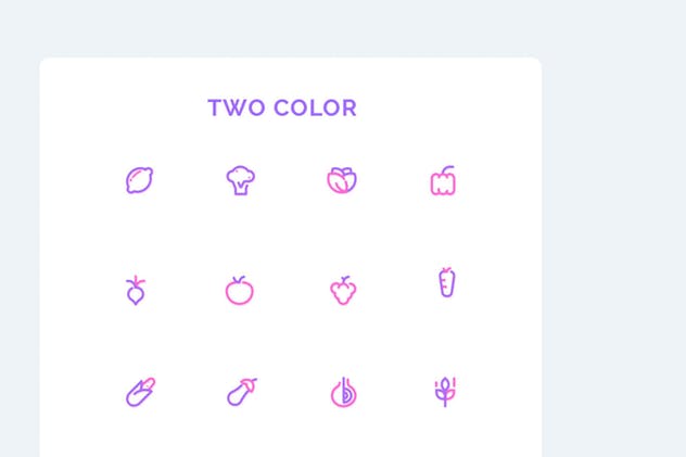 创意蔬菜矢量图标素材 UICON Vegetable Icons插图(2)