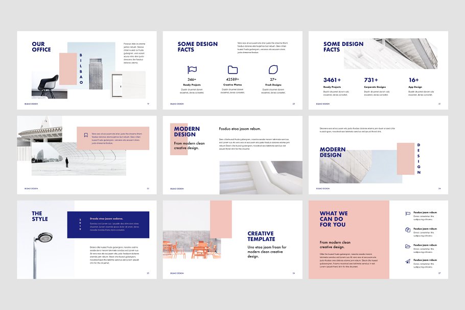 创意设计公司路演PPT幻灯片模板 BILBAO – Powerpoint Template + Bonus插图(6)