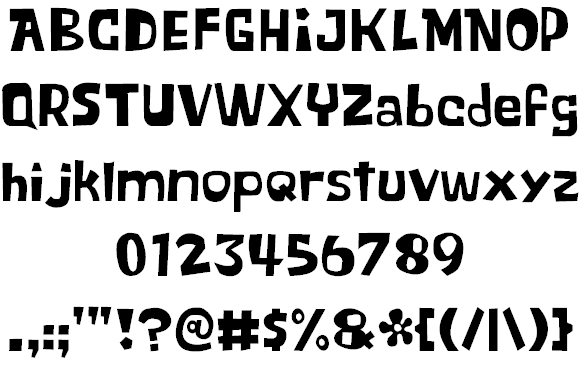 Blob Spongey Lowercase font插图1