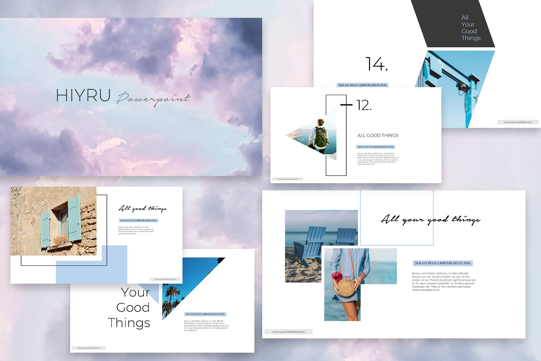 时尚多用途的PPT模板下载 HIYRU Powerpoint Template [pptx]插图(1)