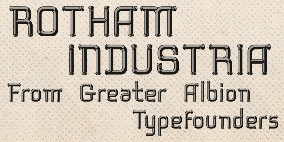 Rotham Industria Font插图