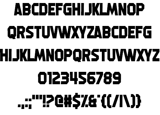 Machine Gunk font插图1 Machine Gunk font插图1