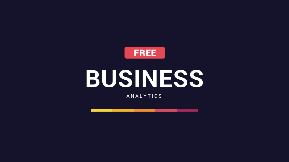 数据展示分析Powerpoint模板 Free Business Analytics Powerpoint Template插图
