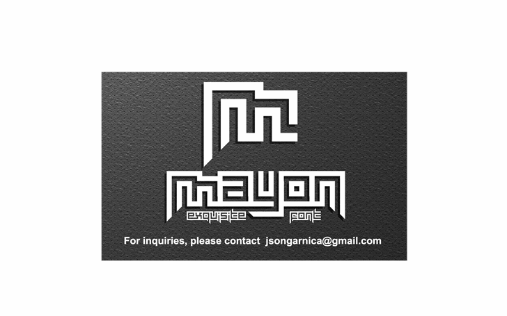 Mayon Exquisite font插图1