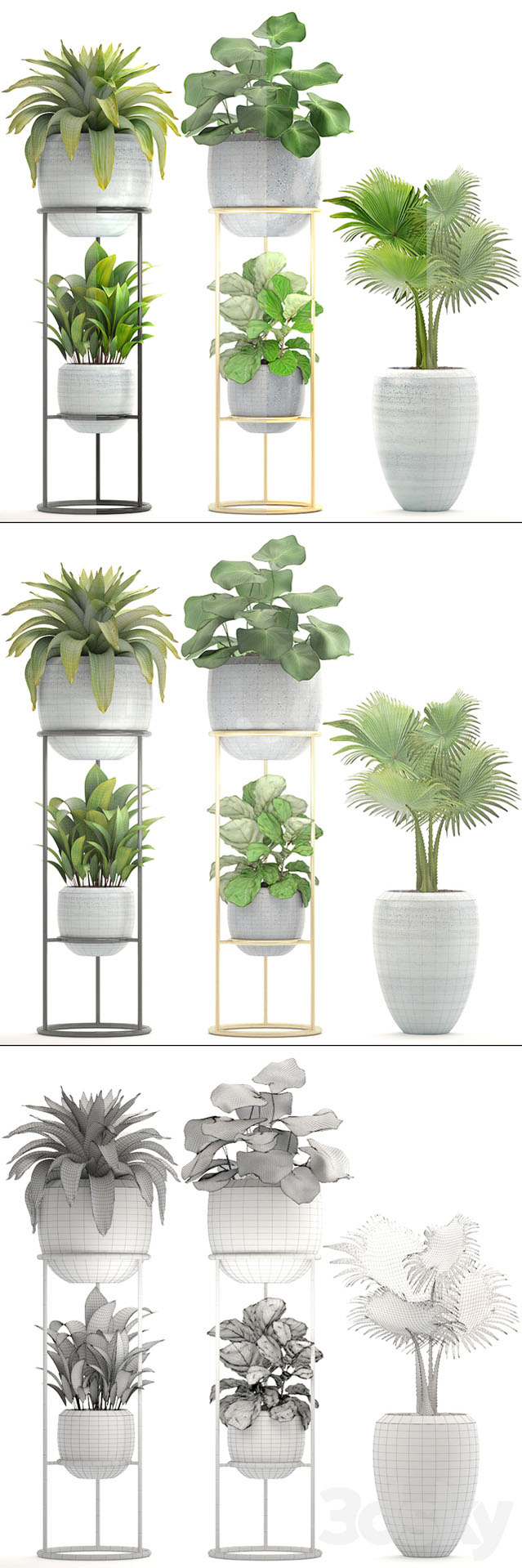 绿色盆栽3D模型